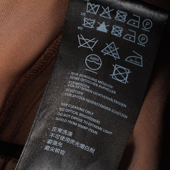 Dorothee Schumacher Spring 2021 Slouchy Cool Warm Brown Satin Jogger Pants - Picture 9 of 9